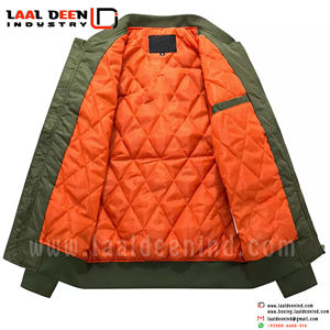 แจ็คเก็ตวาร์ซิตี้แบบสั่งทำขายส่งสำหรับฤดูหนาวสำหรับผู้ชายและผู้หญิง พร้อมแขนผ้าแคนวาส ดีไซน์แบบกลับด้านได้ - Product Image 6