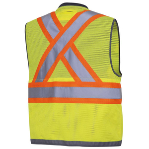 Nuevo chaleco de seguridad de alta visibilidad a precio de venta al por mayor para hombres y con chaleco de seguridad reflectante para exteriores de bolsillo - Product Image 2
