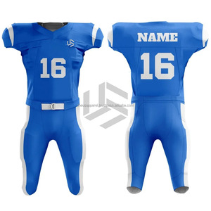 Maillot de football américain personnalisé pour homme, 100% polyester, impression numérique, grande taille, manches courtes, respirant, séchage rapide, nom d'équipe personnalisé - Product Image 2