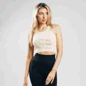 Best Quality Women's <b>Crop</b> Tank <b>Tops</b> Custom Design & Logo Breathable Quick Dry Polyester/Cotton Bulk Wholesale - Product Image 3
