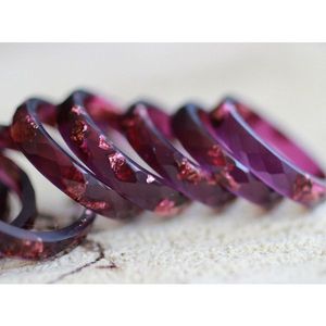 OUTFIT Bijoux Résine Acrylique Bracelet Bracelet Exagéré Éblouissant Multicolore Large Irrégulier Carré Acrylique Bracelets Pour Femmes - Product Image 1