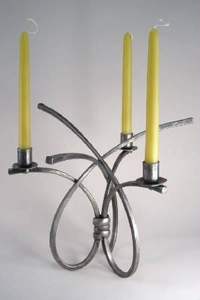 Support de bougie artisanal de luxe en aluminium pour Noël - Décoration intérieure écologique - Product Image 2