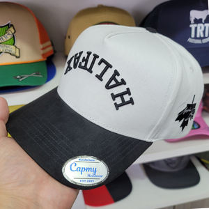 Logo personnalisé Coton Polyester Broderie 3D 5 Panneaux Snapback A Frame Cap New Blank Fit Mens Sport Baseball Hats Baseball Caps - Product Image 2