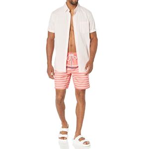 กางเกงขาสั้นของผู้ชายแบบแห้งเร็วพิมพ์ลายผ้าฝ้ายขนาดพิเศษกางเกงขาสั้นออกแบบได้ตามต้องการโลโก้ฤดูร้อน - Product Image 2