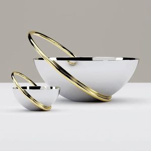 ชามเสิร์ฟอะลูมิเนียมลายตอกตกแต่ง สำหรับโต๊ะอาหารหรูหราในครัว - Product Image 5