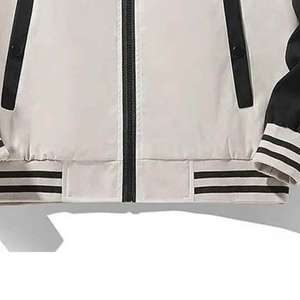 Blouson de baseball vintage décontracté en laine 100% personnalisé, avec logo brodé, coupe ample et épaisse, pour homme - Product Image 4