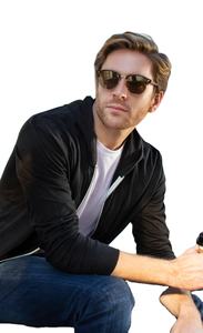 Sudadera con Capucha y Cremallera Ming Green Tri-blend para Hombre, Camiseta Deportiva con Capucha, Manga Larga, para Entrenamiento, Deporte, Casual, para Correr - Product Image 6