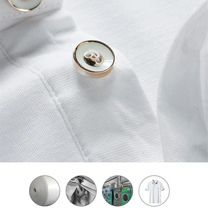 2024 Jersey cómodo de manga corta para hombres para camisas con logotipo personalizado en varios colores de talla grande estilo informal a cuadros de secado rápido - Product Image 6
