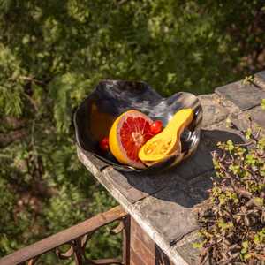 Bol de table de service en corne de buffle fait à la main de haute qualité à partir de corne brute d'origine éthique pour un style de table rustique à bas prix - Product Image 2