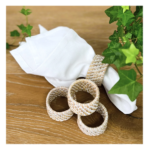 Rond de serviette Table rustique élégant artisanat vaisselle pour vaisselle Restaurant personnalisé vente la plus vendue - Product Image 5