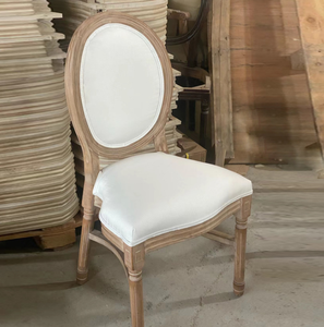 Commercio all'ingrosso di buona qualità classico francese luigi stile sedia a schienale rotonda <span class=keywords><strong>in</strong></span> <span class=keywords><strong>legno</strong></span> <span class=keywords><strong>massello</strong></span> naturale sedia utilizzata per il ristorante dell'hotel di nozze - Product Image 2