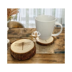 Posavasos de Pino Fino PREMIUM para Servicio de Alta Cocina y Exhibición en Galerías, Textura Artesanal y Acabado Estético - Product Image 1