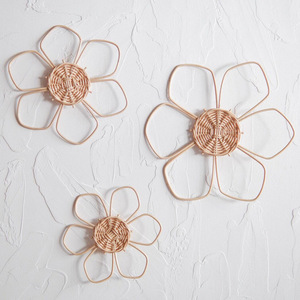 Encantadores tapices de ratán, decoración de habitación, juego de pegatinas de flores y conejitos para bebés, niños y niñas, venta al por mayor de Vietnam - Product Image 3