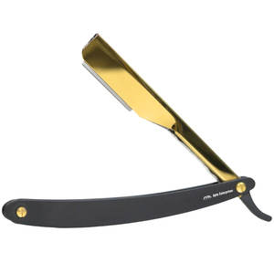Maquinilla de afeitar plegable de borde recto para hombre en elegante maquinilla de afeitar profesional de borde recto de peluquero de Apto Enterprises - Product Image 1