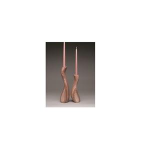 Juego de 2 portavelas de madera de diseño elegante, portavelas de madera de forma y tamaño personalizados a un precio asequible - Product Image 1