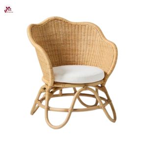 Silla de ratán para niños-Color natural en la habitación de sus pequeños para un asiento funcional y adorable para muebles para niños - Product Image 1