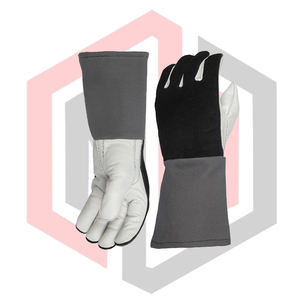 Gants de soudage en polyester résistants au feu et à la déchirure, haute qualité, résistants à la chaleur, antistatiques, sans poudre, 11 oz, 14 pouces, durables - Product Image 4