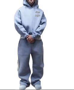 เสื้อฮู้ดผ้าฝ้ายสำหรับผู้ชาย, เสื้อ100% มีฮู้ดทรงหลวมฤดูหนาวพร้อมโลโก้ด้านหน้า - Product Image 5