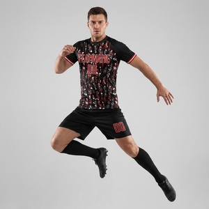Custom Logo <b>Soccer</b> Uniform Set Sublimation Football Jersey Breathable Quick Dry Team Training Kits Men's Youth High Quality - Product Image 5