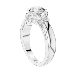 Bague en diamant de laboratoire ovale 1,116 CT pour femmes VVS-VS EF CVD Or 18 carats, 14 carats, 10 carats et argent 925 Or rose, or jaune, or blanc - Product Image 5