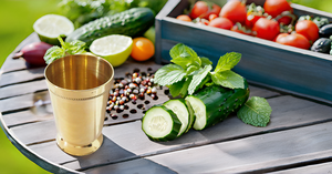 Brass Mint Beaded Metal Julep Cup for Moscow Mule Designer Brass Tumbler <b>Drinkware</b> <b>Accessories</b> Hot Selling New Creative - Product Image 2