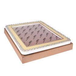 Cornice per foto in pietra Glitter oro-21x26cm - Product Image 4