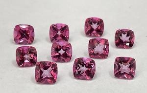 เบาะบุษราคัมสีชมพูธรรมชาติ5มม. ถึง8มม. คุณภาพสูงสุด-เบาะบุษราคัมสีชมพูเหลี่ยมเพชรพลอย - Product Image 2