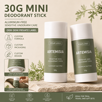 Déodorant Solide Botanique OEM Sans Bicarbonate de Soude Soin des Aisselles à l'Armoise 30g
