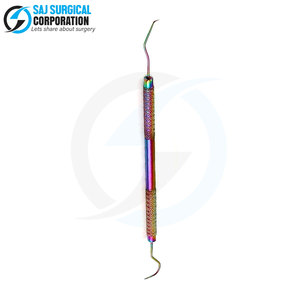 Venta al por mayor de escaladores dentales multicolores, escaladores dentales profesionales de acero inoxidable, escaladores dentales aprobados por la CE - Product Image 2