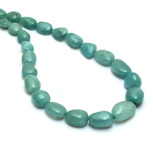 Grandidierite 7x9mm-12x18mm Cuentas de pepitas lisas Grandidierita natural Piedra preciosa Fancy Oval Tumbled Beads para joyería - Product Image 1