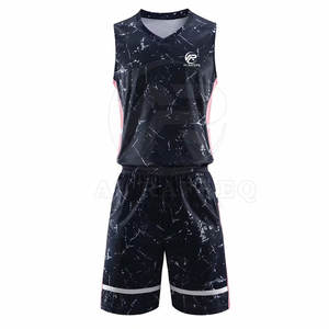 เครื่องแบบบาสเก็ตบอลชุดบาสเก็ตบอลแขนกุดดีไซน์ใหม่ล่าสุด - Product Image 1