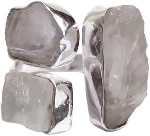 Bague pour femme en pierre de lune arc-en-ciel naturelle, pierre de naissance de juin, trois pierres, réglable, bijoux faits à la main, bague en argent sterling 925 - Product Image 1