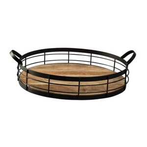 Wooden Serving <b>Tray</b> for Coffee/<b>Tea</b> Serving <b>Tray</b> at Low Price Most Demanding Metal Wood Serving <b>Tray</b> Manufacturer Handmade Design - Product Image 1