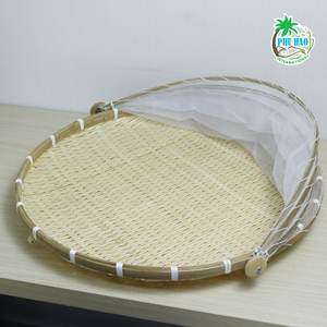 ถาดไม้ไผ่ทนทานสำหรับใส่ขนมปังเหมาะสำหรับใช้ในครัวอุปกรณ์จัดเก็บอาหารและจัดระเบียบในครัวเรือน - Product Image 3
