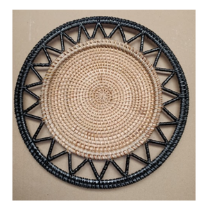 Vietnam usine prix en gros plaque de rotin tissé à la main en osier chargeur tapis rustique salle à manger décor - Product Image 3