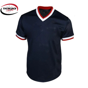 Nouveau maillot de baseball personnalisé à col rond, séchage rapide, respirant, autres impressions, chemises unisexes TERZO SPORTS TS-235 - Product Image 3