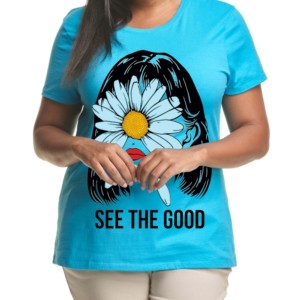 Camisas de talla grande de color liso de alta calidad y transpirables al por mayor, Camiseta extragrande de algodón para mujer con logotipo personalizado - Product Image 1