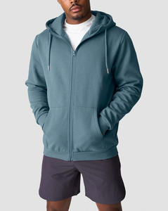 Sweat à capuche unisexe de haute qualité en gros personnalisé, lourd, fermeture éclair intégrale, vêtements de sport et décontractés de qualité supérieure, coupe moderne, streetwear - Product Image 5