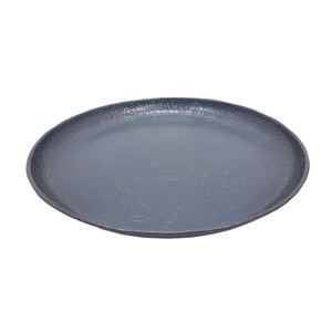Hot Selling Iron Metal <b>Round</b> <b>Tray</b> Silver Color Luxury Design Plate Dish for Serving Decorative Table Top Handmade - Product Image 4