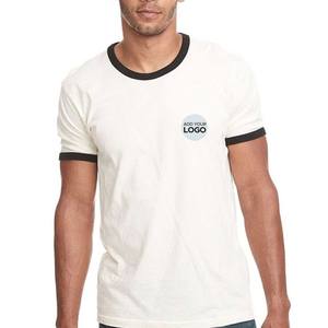 Bella Canvas Producto de la marca Ladies Relaxed Jersey de manga corta Crew Ringer V-Neck T Shirt - Product Image 6