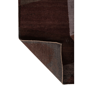 พรมขนสัตว์และไหมถักมือของคาวี สีเบจและสีน้ำตาล ลายแบบนามธรรม สำหรับห้องนั่งเล่นที่บ้าน รุ่น 3D Ebsk-375 - Product Image 5