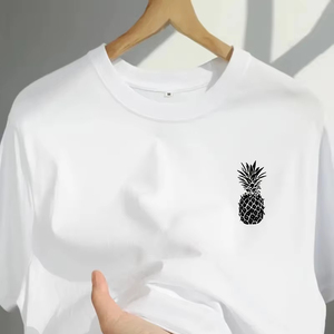 2024เสื้อยืดผ้าฝ้าย100% สำหรับผู้ชายทรงสลิมฟิตเสื้อผ้าจำนวนมากพิมพ์โลโก้ได้ตามต้องการ - Product Image 6