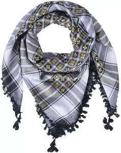 ผ้าพันคอมุสลิม,ผ้าฝ้ายชีมัค Keffiyeh อาหรับคาฟไฟห์ซาอุดิอาระเบียผลิตในปากีสถาน - Product Image 2