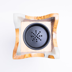 Brûleur d'encens religieux en résine de bois de santal artisanal de qualité supérieure, style arabe, pour une fragrance de luxe pour la maison - Product Image 5