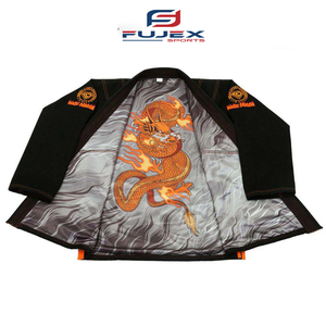 Kimono de Jiu Jitsu Brasileño Personalizado de Alta Calidad para Adultos, Ropa de Artes Marciales, Logotipo Personalizado, Impresión Digital Interior, 100% Algodón - Product Image 1