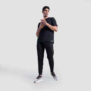 Pantalon GA Cartel tendance 100% coton élasthanne noir avec fermetures éclair et motifs décoratifs, tailles XL et 6XL pour l'hiver et l'été - Product Image 4