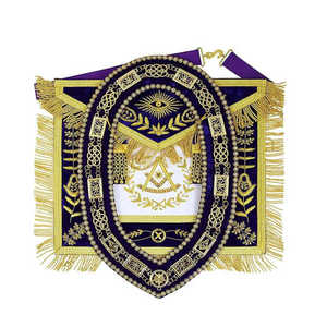 ผ้ากันเปื้อนลายปักอิฐสำหรับสะสมรุ่นแกรนด์ล็อกผ่านมาแล้วสีม่วง - Product Image 6