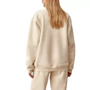 เสื้อสเวตเตอร์สำหรับผู้หญิงเสื้อซับเหงื่อสำหรับสตรีทซักด้วยกรดติดโลโก้ได้ตามต้องการ - Product Image 4