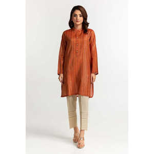 Chemise ample brodée de style coréen pour femme, motif écossais uni, teinte en fil, ornée, haute qualité (XL) pour les fêtes de printemps - Product Image 5