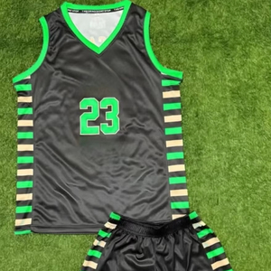 Uniforme de basket-ball unisexe personnalisable de haute qualité, ensemble grande taille et respirant, maillot de basket-ball imprimé d'été - Product Image 1